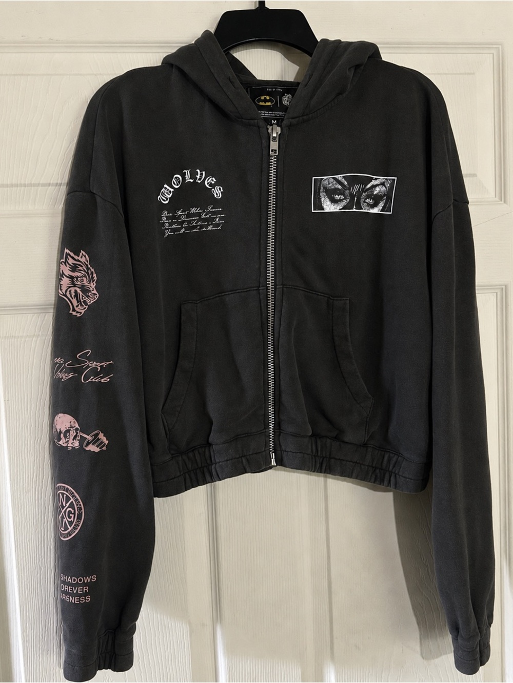 Darc Sport Batman collab SHE cropped hoodie Medium